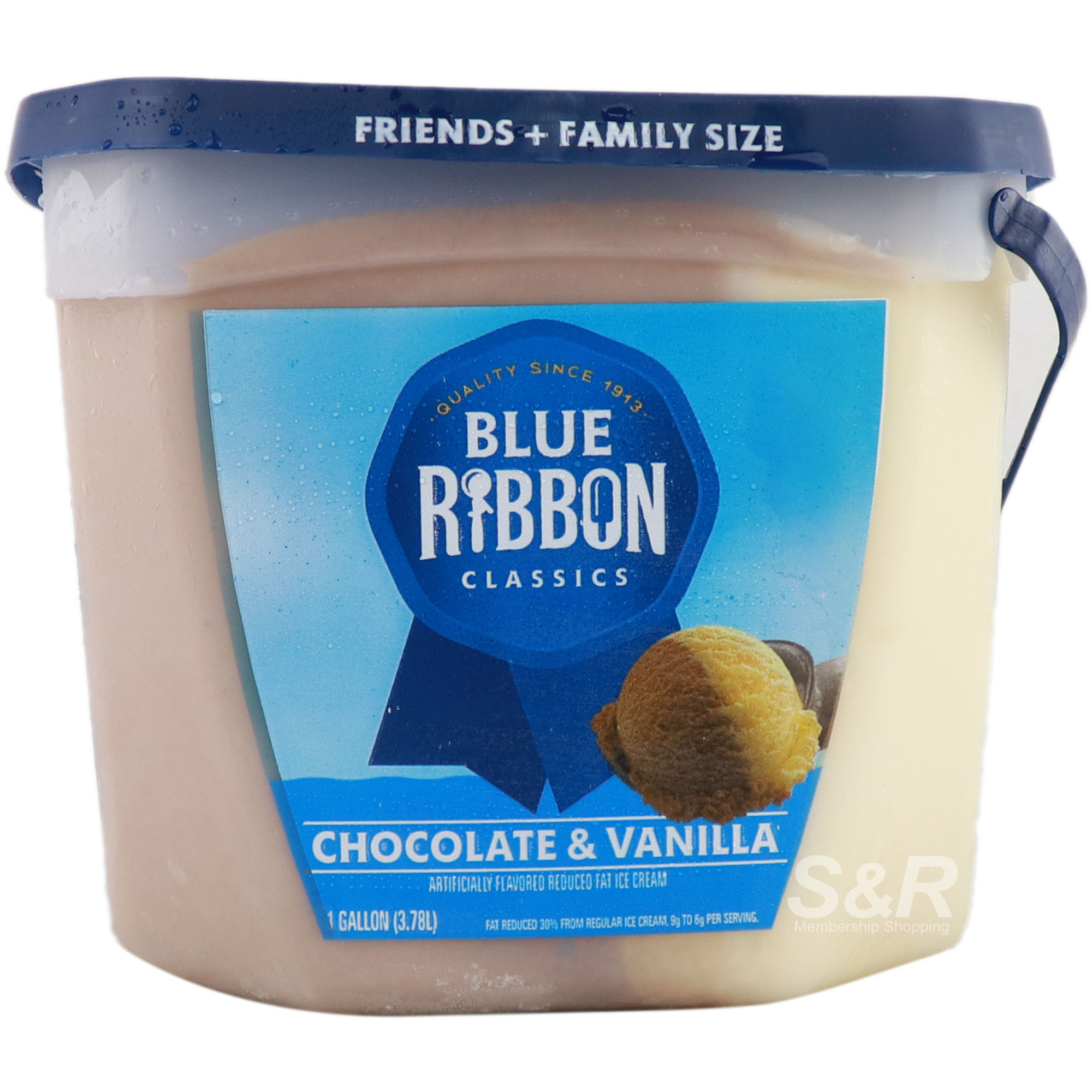Blue Ribbon Classics Ice Cream Chocolate and Vanilla Flavor 3.78L